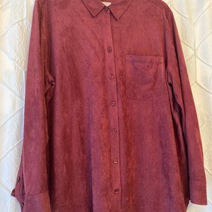 Sueded blouse - Chico's Size 3